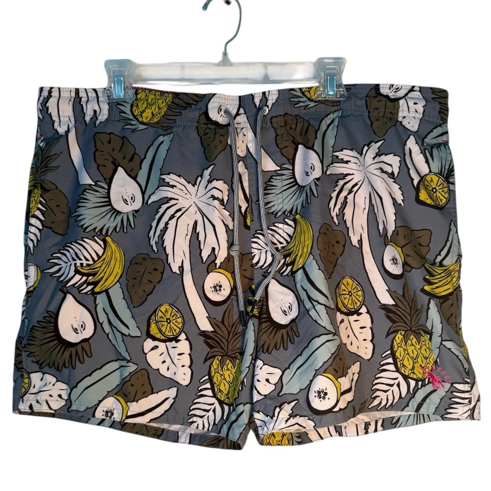 TED BAKER 5 Tropical Print Swim Short XL The World’s Your Lobster
